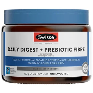 (PRE ORDER) Swisse Ultibiotic Daily Digest + Prebiotic Fibre Powder 132G shelf life 2yrs